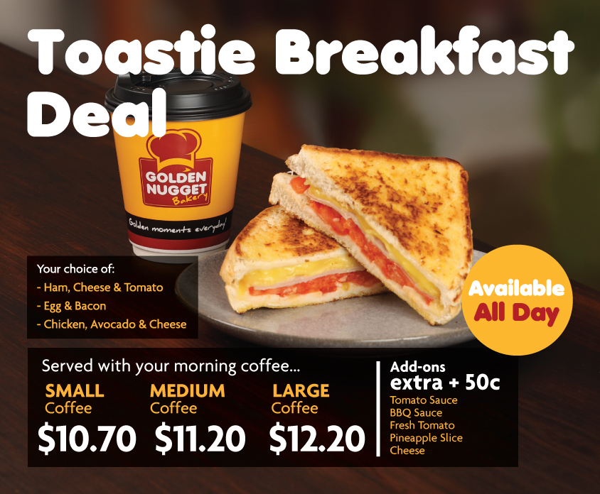 Toastie Breakfast Deal